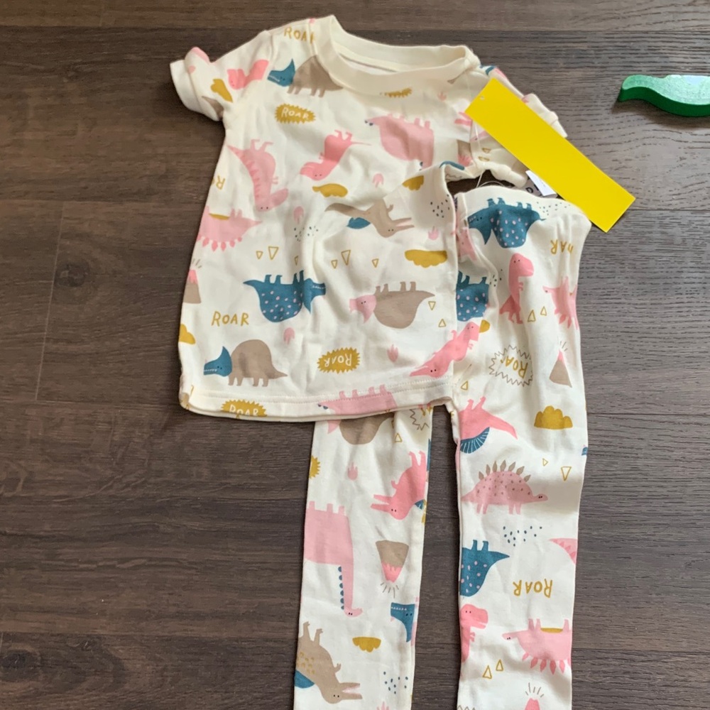 Old Navy Kids Pajama Set with Dinosaur Print